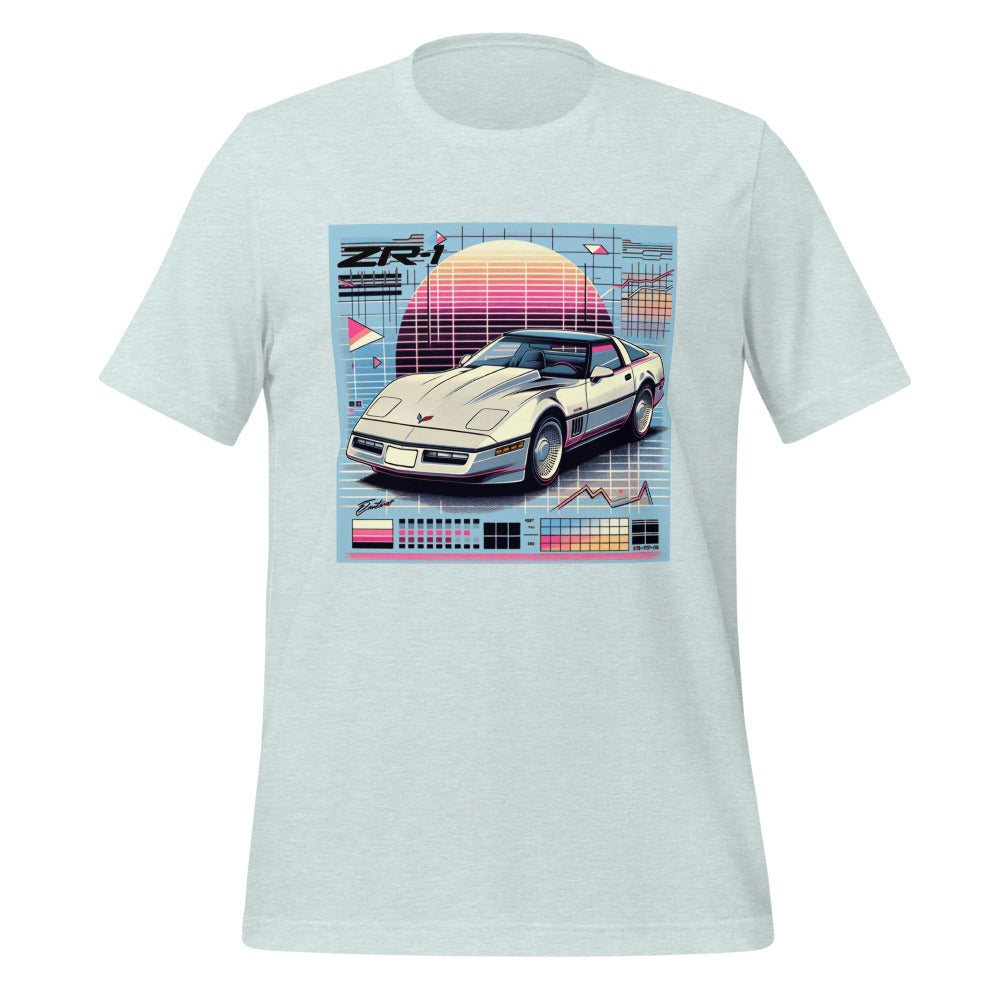 1980s 1990s ZR1 C4 Corvette graphic t-shirt Retro Aeshtetic Automotive tee