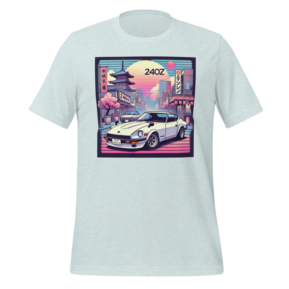 Tokyo Sunset Datsun 240z t-shirt for JDM Japanese Car Fans Tee