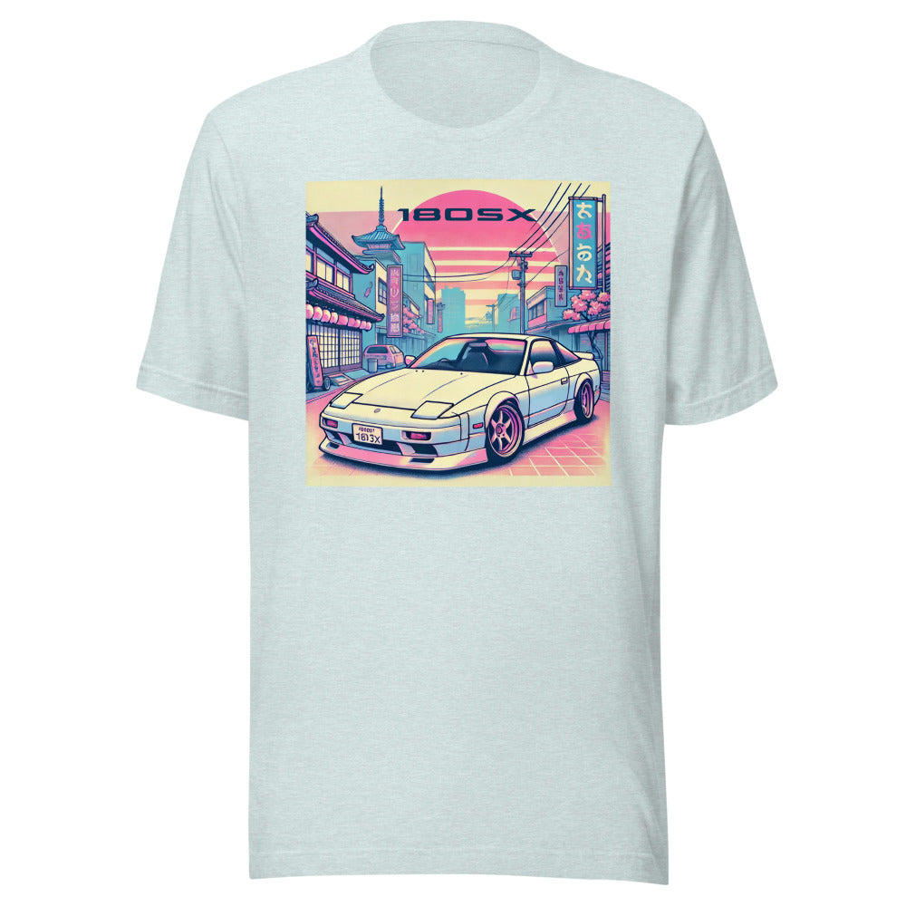 Tokyo Sunset 180sx  t-shirt for JDM Japanese Tuner Drift Car Fans Gearheads Tee