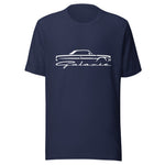 1964 Galaxie Silhouette Emblem T-Shirt in navy, front view