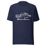 1957 Bel Air thsirt T-Shirt in navy, front view
