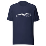 2024 Corvette C8 T-Shirt in navy, front view