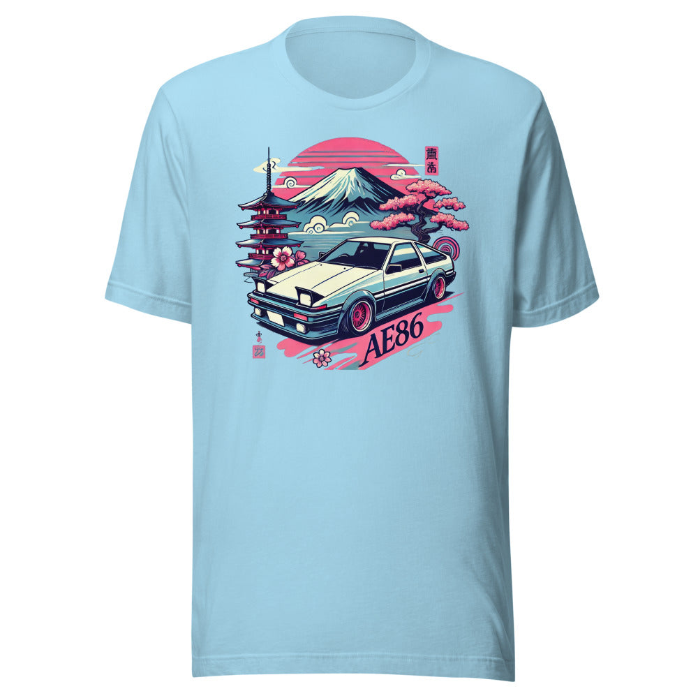 Japanese Aesthetic AE86 t-shirt for JDM Tuner Drift Street Racing Japan Car Culture Tees