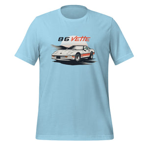 1986 Vette C4 t-shirt Retro Sports Car Tees