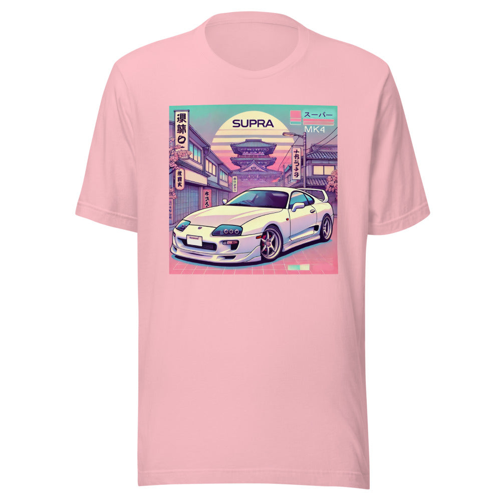 Tokyo Sunset Supra MK4 t-shirt for 90s JDM Japanese Car Fans Tee