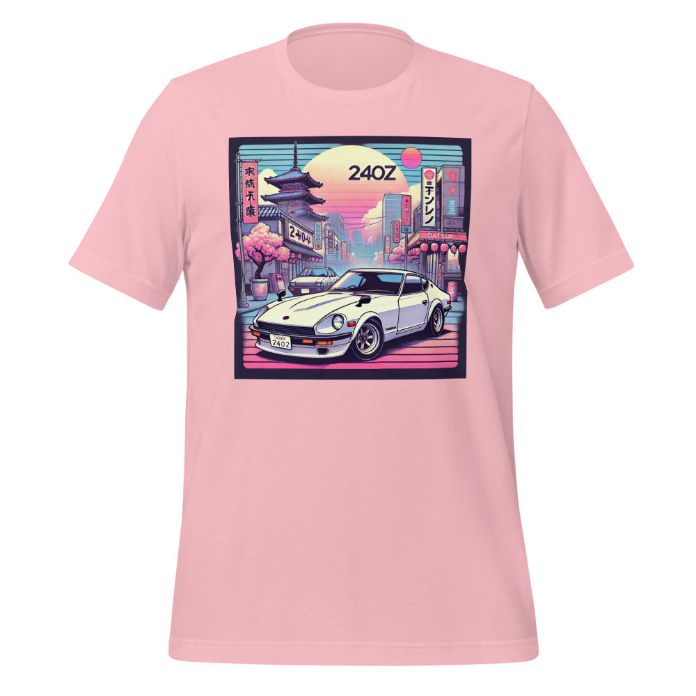 Tokyo Sunset Datsun 240z t-shirt for JDM Japanese Car Fans Tee