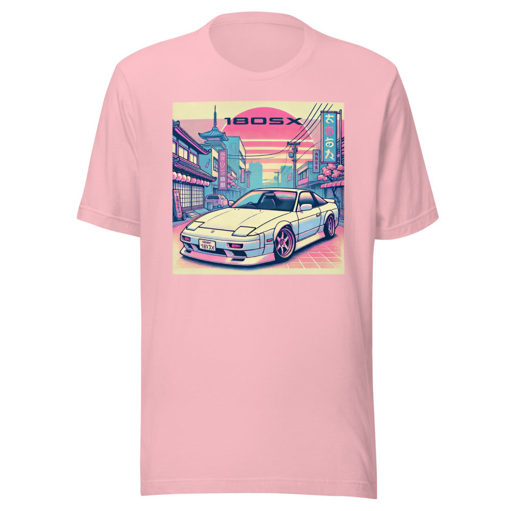 Tokyo Sunset 180sx  t-shirt for JDM Japanese Tuner Drift Car Fans Gearheads Tee