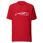 2024 Corvette C8 T-Shirt in red, front view