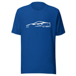 2024 Corvette C8 T-Shirt in royal, front view