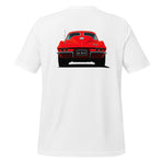 1963 Red Split Window Vette C2 t-shirt for Classic Car Fans