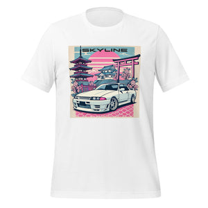 R32 Skyline GTR t-shirt for JDM Fans 90s Japanese Car Culture Automotive Tee