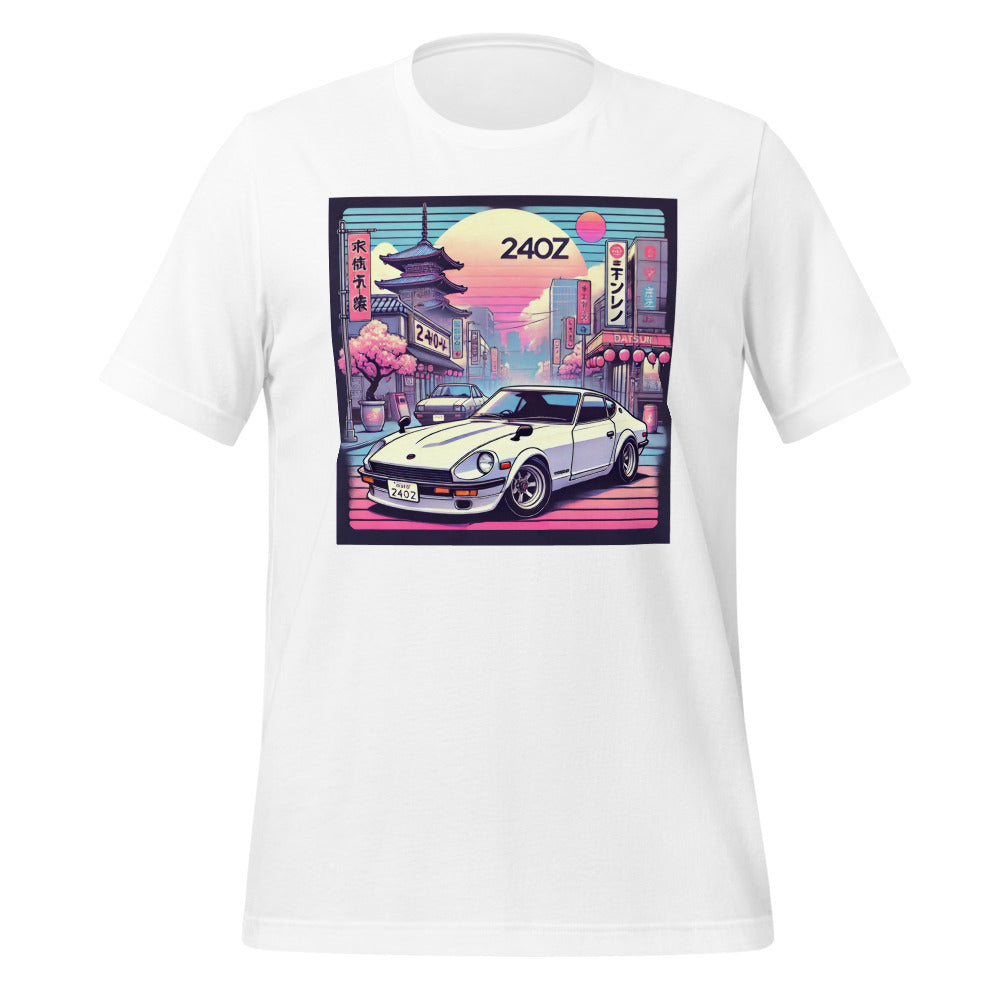 Tokyo Sunset Datsun 240z t-shirt for JDM Japanese Car Fans Tee