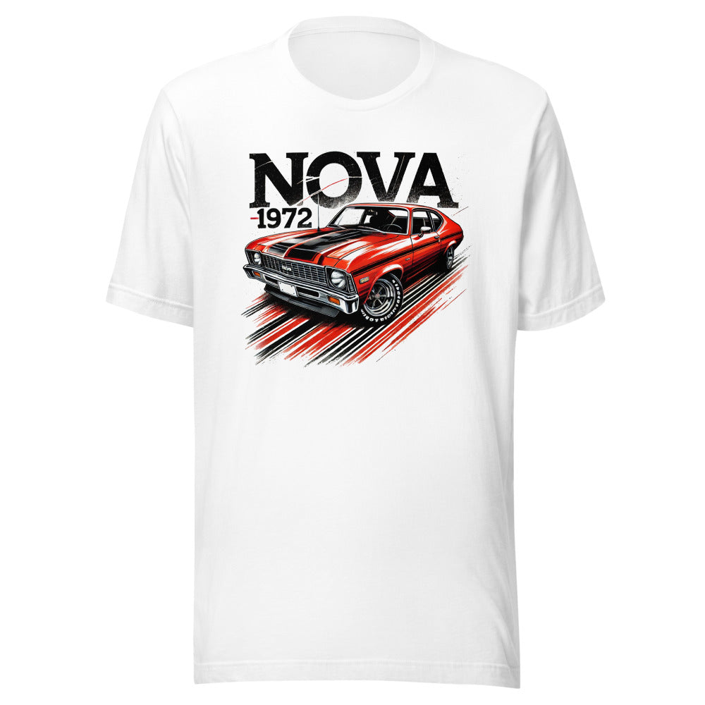 1972 Nova t-shirt Autimotive Art Graphic Tee for Chevy Classic Car Owners Gearheads