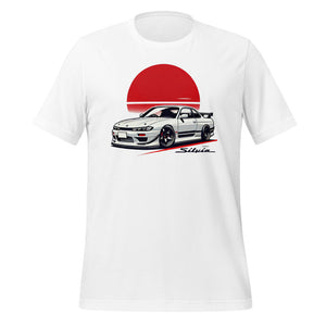 Rising Sun Silvia S14 t-shirt for 90s JDM Tuner Car Drift Racing Fans Japanese Auto Culture Tees