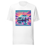 Surreal Sunset R34 GT-R Skyline t-shirt for JDM Fans Japanese Car Culture Tees