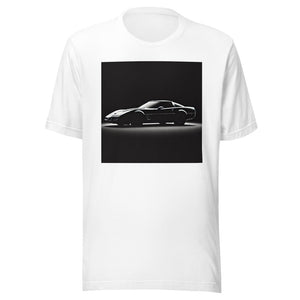 Corvette C4 Unisex t-shirt Fourth Gen Vette Black and White Silhouette Art Graphic Tee