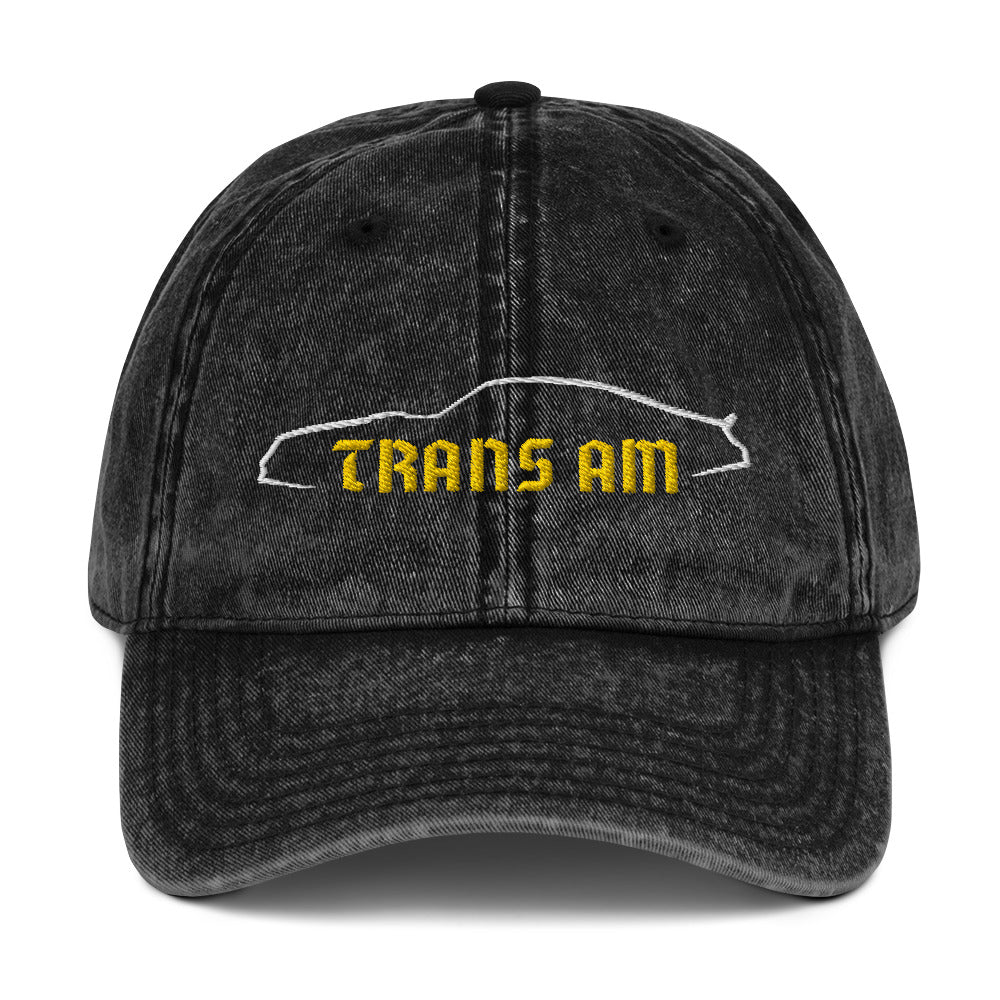 1977 Trans AM Firebird Outline Muscle Car Owner Vintage Cotton Twill Cap Dad Hat embroidered