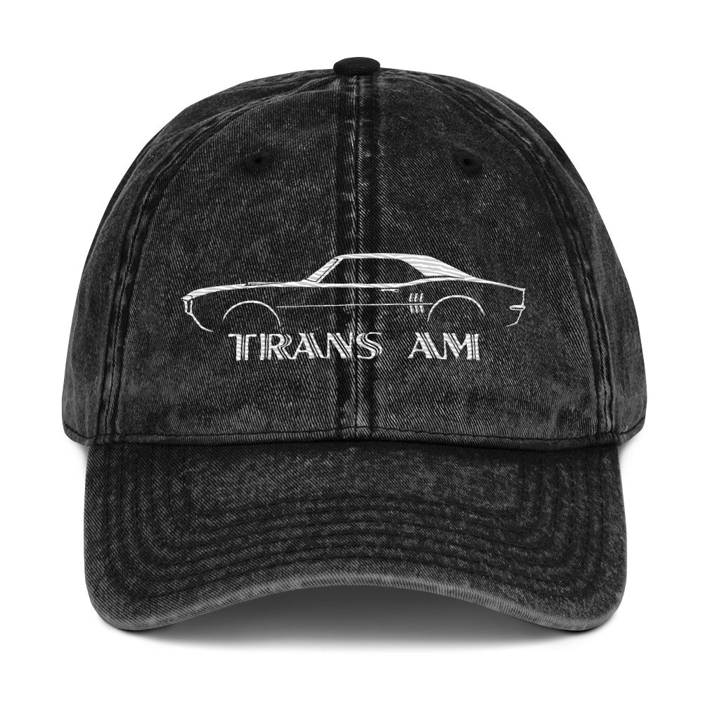 1969 Firebird Trans Am Dad hat for American Muscle Car Owners Vintage Cotton Twill Cap