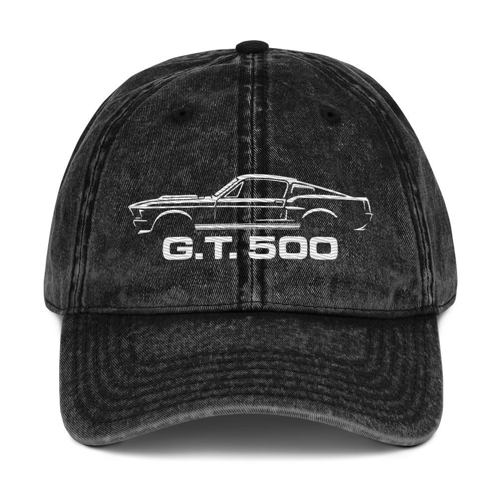 1968 GT500 hat for American Classic Muscle Car Enthusiasts Vintage Cotton Twill Cap