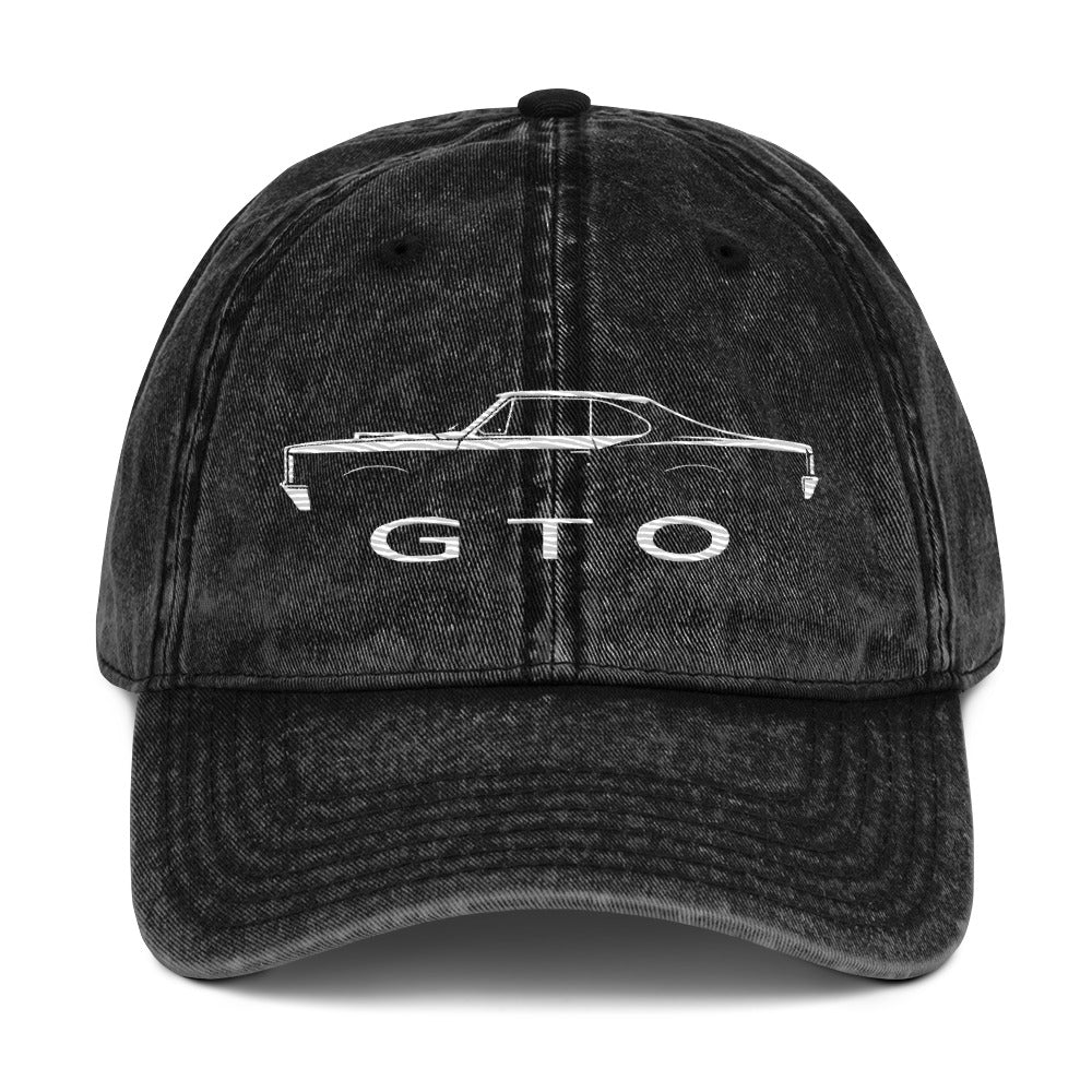 1966 GTO hat for Classic Car Enthusiats Gear Heads Vintage Cotton Twill Cap