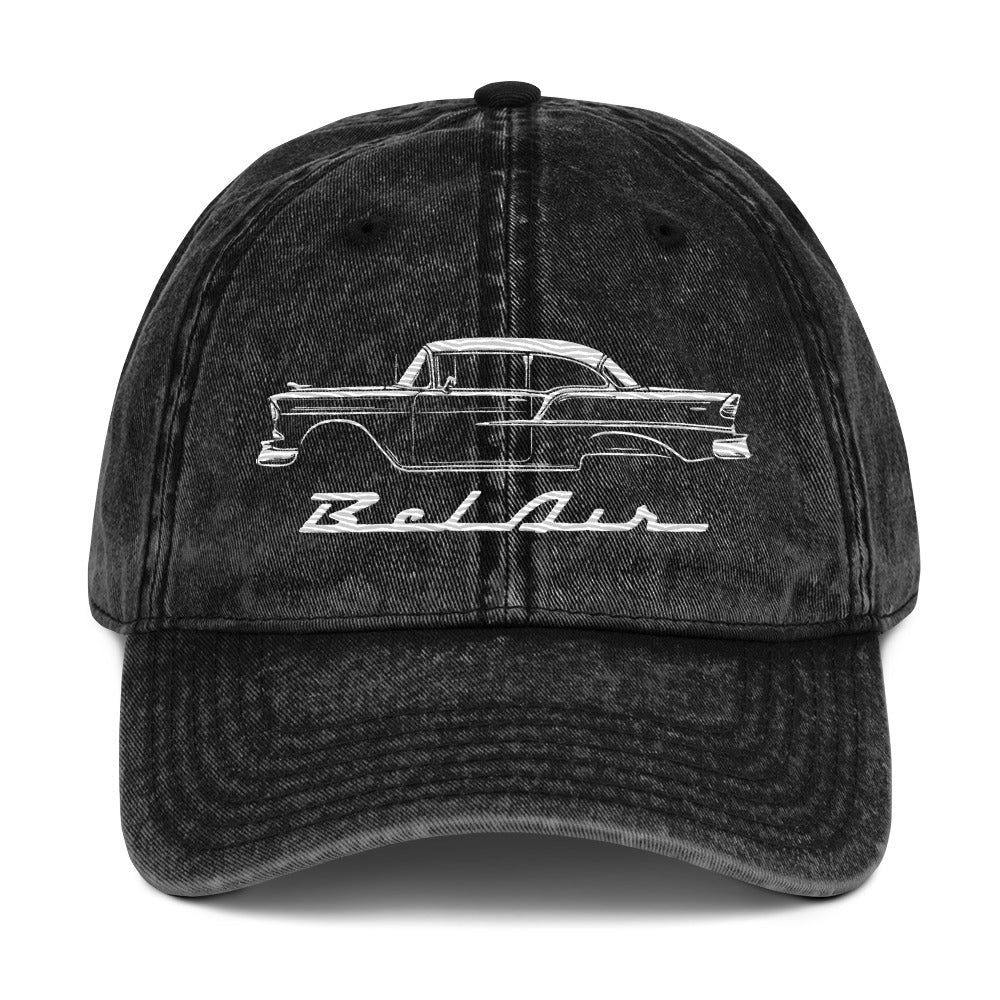 1955 Chevy Bel Air Classic Car Owners Antique Automotive Vintage Cotton Twill Cap