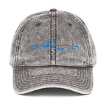 C1 Corvette 1953 - 1962 American Classic Car Blue Silhouette Embroidered hat for Vette Owners Vintage Cotton Twill Cap