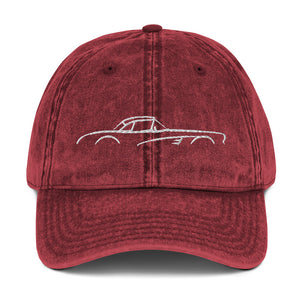 C1 Corvette 1953 - 1962 American Classic Car Silhouette Embroidered hat for Vette Owners  Vintage Cotton Twill Cap