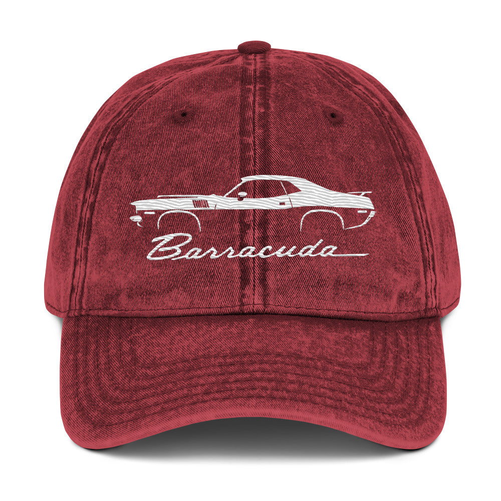 1971 Barracuda Muscle Car Enthusiasts Classic Cars 71 Cuda Vintage Cotton Twill Cap