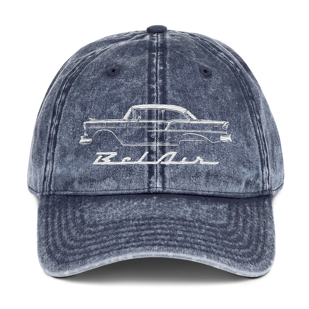 1955 Chevy Bel Air Classic Car Owners Antique Automotive Vintage Cotton Twill Cap