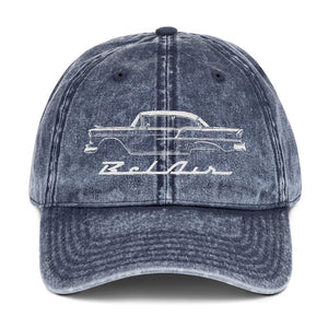 1955 Chevy Bel Air Classic Car Owners Antique Automotive Vintage Cotton Twill Cap