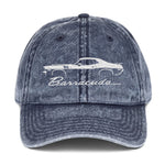 1971 Barracuda Muscle Car Enthusiasts Classic Cars 71 Cuda Vintage Cotton Twill Cap