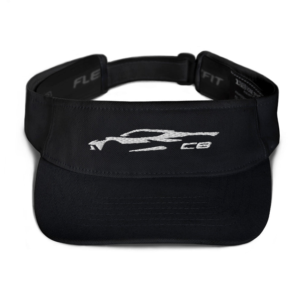 2022 2023 C8 Outline Silhouette 8th Gen Mid Engine Vette Gift Visor