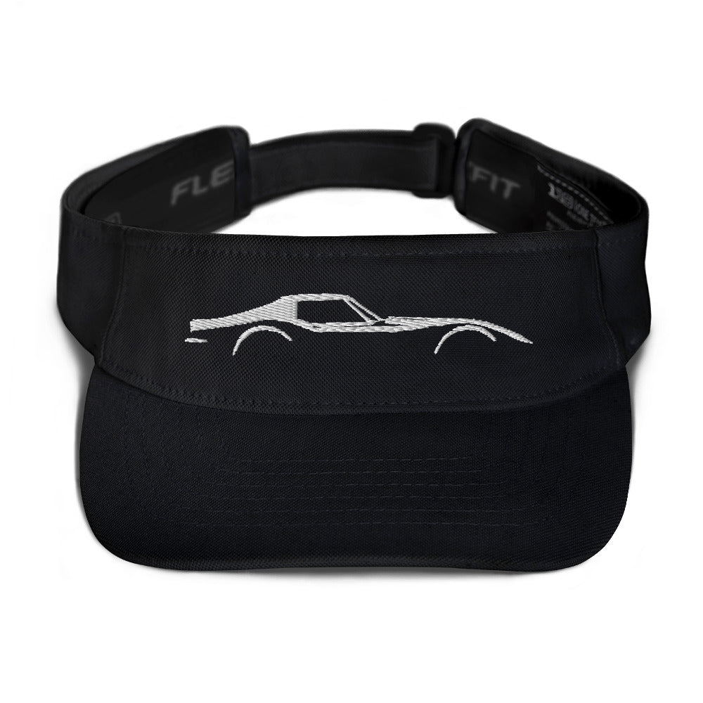 C3 Stingray Silhouette 3rd Gen Vette Driver Custom Gift Embroidered Visor