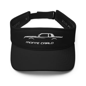 Chevy Monte Carlo SS Fourth Gen 1981-1988 Classic Car Owner Gift Embroidered Visor