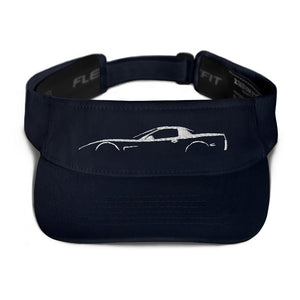 C5 Outline 5th Gen Vette Owner Gift Custom Embroidered Visor