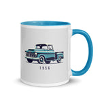 1956 Chevy 3100 Antique Pickup Truck Owners Enthusiasts Automotive Mug with Color Inside