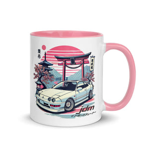 Japanese Aesthetic Integra JDM Fans 90s Japan Car Culture Mug with Color Inside