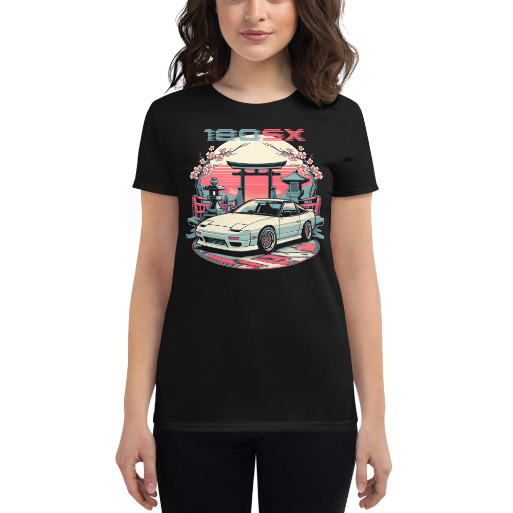 S13 Japanese Aesthetic 180SX JDM enthusiasts Japan Car Culture Women's short sleeve t-shirt