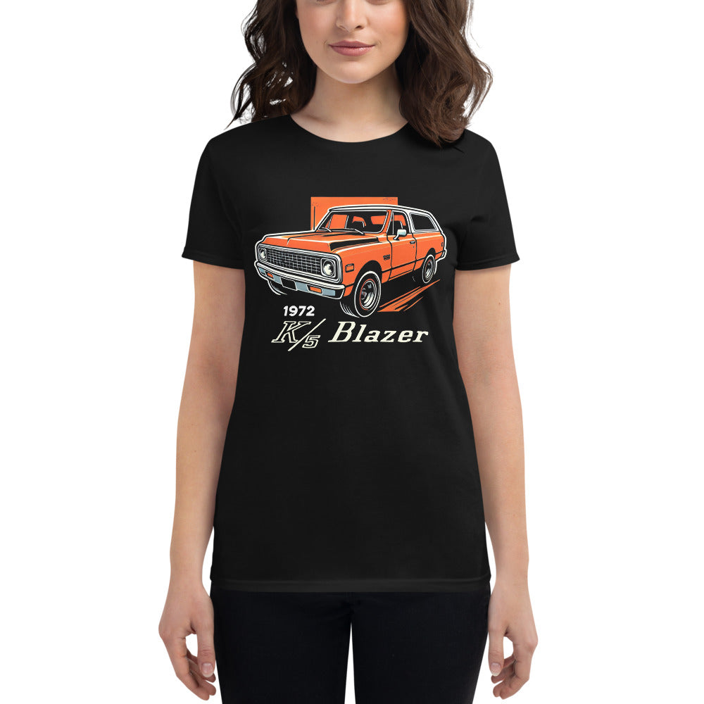 1972 Chevy K5 Blazer Vintage American Truck 4x4 Off Road Enthusiasts Women's t-shirt