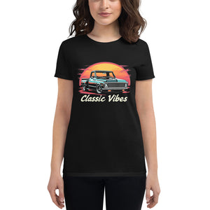 Classic Vibes 1970s Chevy C10 Pickup Truck Women's short sleeve t-shirt