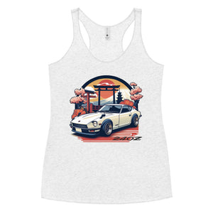 Vintage Japanese Aesthetic Datsun 240z JDM Lovers Japan Car Culture Women's Racerback Tank