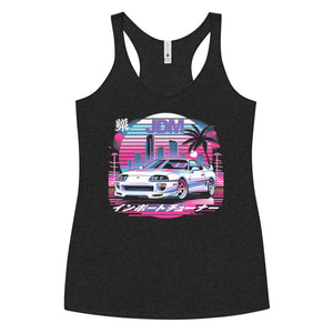 Supra JDM Fans Japan Car Culture Streets of Miami Women's Racerback Tank