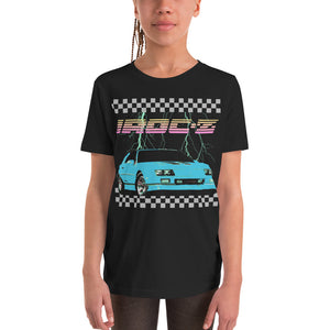 Retro Old School Car Graphic Camaro Iroc-Z 80s Aesthetic Youth Short Sleeve T-Shirt