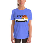 Chevy Camaro Z28 2nd gen Retro Color Custom Classic car Youth Short Sleeve T-Shirt
