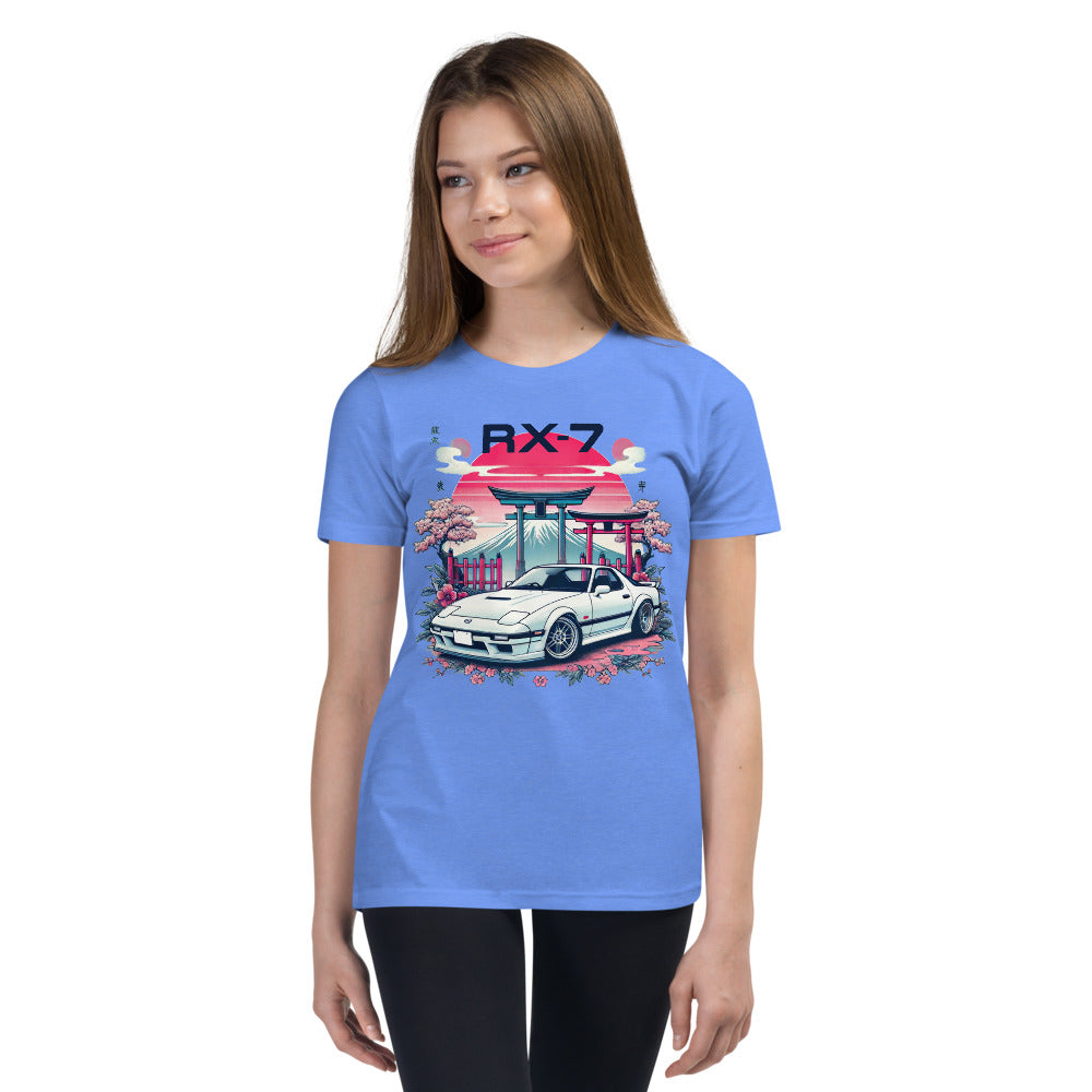 RX7 Japanese Tuner Car RX-7 tee for JDM Rotary Fans 90s Car Culture in Japan Youth T-Shirt