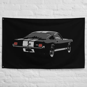 1965 Mustang Fastback Muscle Car Collector Cars Custom Wall Art Gift Banner Flag 56" x 34.5"