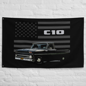 1966 Chevy C10 Antique Pickup Truck Owner Gift Garage Banner Flag 56" x 34.5"
