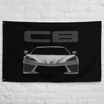 2021 2022 2023 Corvette C8 Vette Driver Custom Art Gift Tapestry Banner Flag 56" x 34.5"