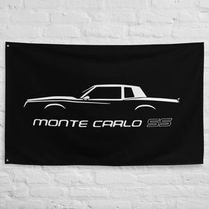 Chevrolet Monte Carlo SS Fourth Gen 1981-1988 Classic Car Owner Gift Garage Office Man Cave Banner Flag 34.5" x 56"