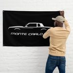 Chevrolet Monte Carlo SS Fourth Gen 1981-1988 Classic Car Owner Gift Garage Office Man Cave Banner Flag 34.5" x 56"